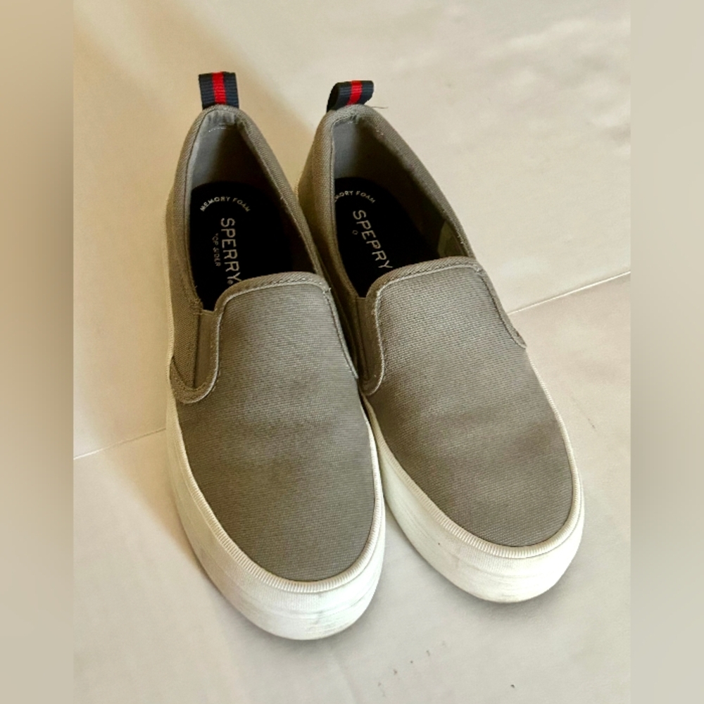 Sperry Gray Slip-On Sneakers